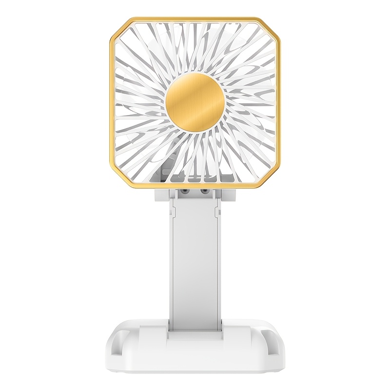 Portable Mini Fan - USB Rechargeable Quiet Small Fan, Handheld/Halter/Desktop/Phone Stand Fan for Travel, Office & Outdoor - Image 7