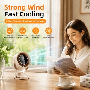 New Portable Clip-On Fan, USB Fan, Clip-On And Stand-Up, Suitable for Home, Travel, Outdoor Sports, Beach Vacation