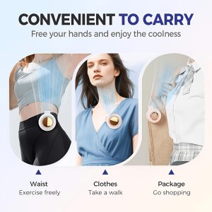 Portable Clamp Fan, Three-Speed Adjustable Clamp Fan, Mini Bladeless Fan, Maximum Comfort, USB Rechargeable Lithium Battery - The Ideal Summer Outdoor Essential, Portable Fan